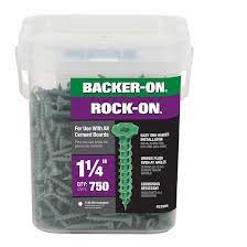Backer-On Rock-On No. 9 Star Flat Head Cement Board Screws