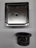 SQUARE DRAINS, TILE IN "INVISIBLE" or w/ Designer Cover