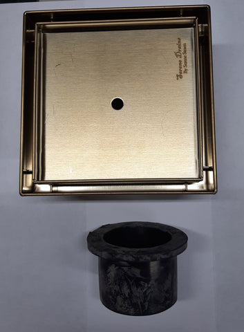 SQUARE DRAINS, TILE IN "INVISIBLE" or w/ Designer Cover