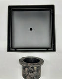 SQUARE DRAINS, TILE IN "INVISIBLE" or w/ Designer Cover