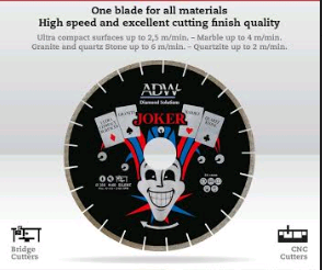 JOKER Bridge Saw Blade for Cutting multiple Materials