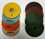 Set of Wet Polishing Pads