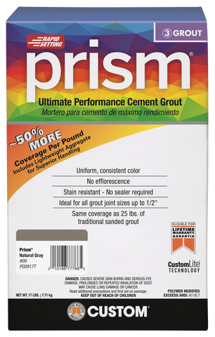 Prism® Ultimate Performance Grout BY CUSTOM BUILDING PRODUCTS