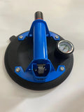 8" Coated Steel Vacuum Suction Cup Lifter with Triple Groove Cups Pressure Gauge 485 lbs capacity